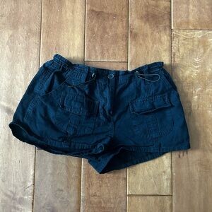 Brandy Melville Navy Blue Cargo Shorts